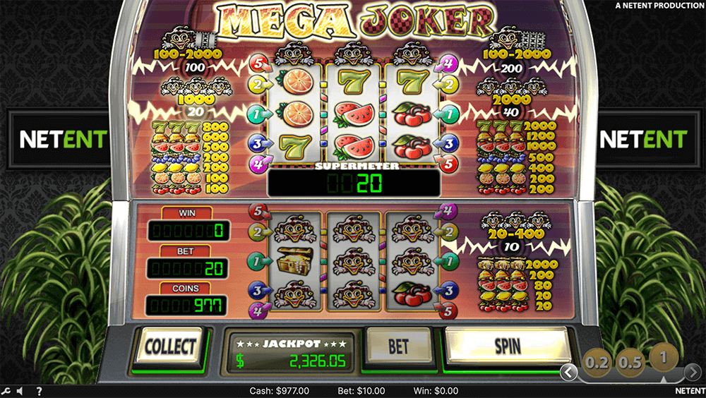 Как выигрывать в видео слоте Mega Joker